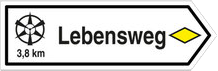 Wegweiser des Lebenswegs St. Ulrich Wegweiser des Lebenswegs St. Ulrich